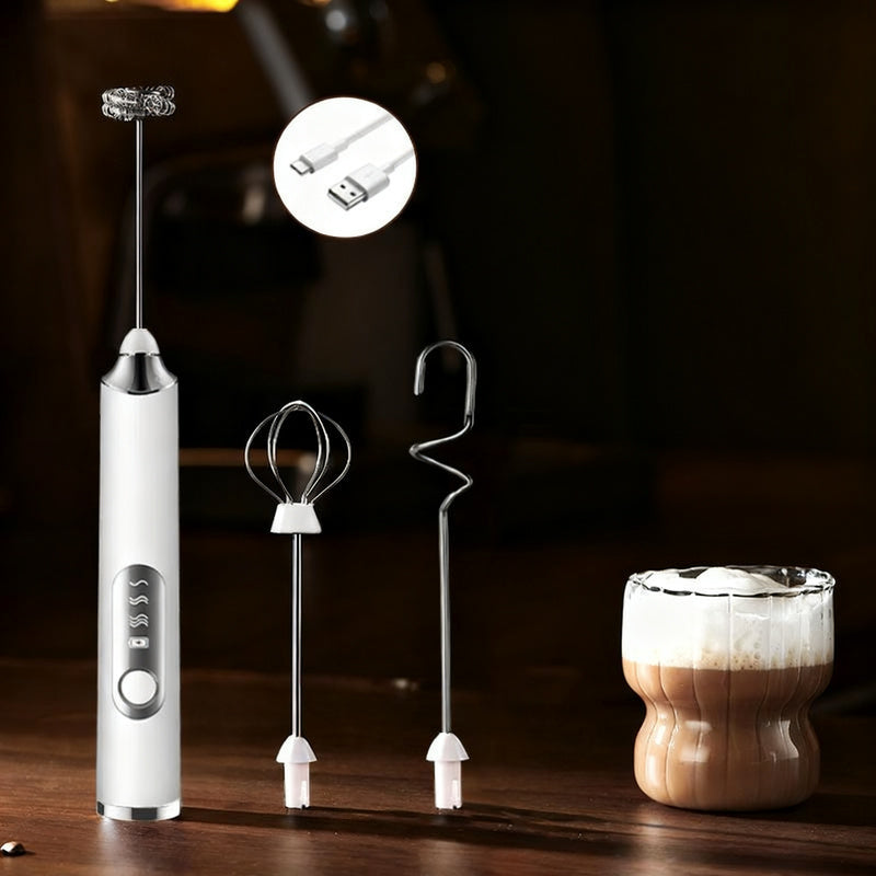 Electric Milk Frother and Accessories