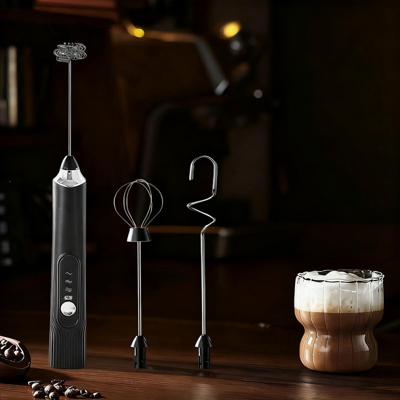 Electric Milk Frother and Accessories