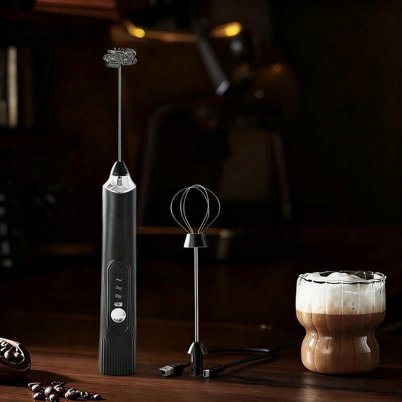 Electric Milk Frother and Accessories