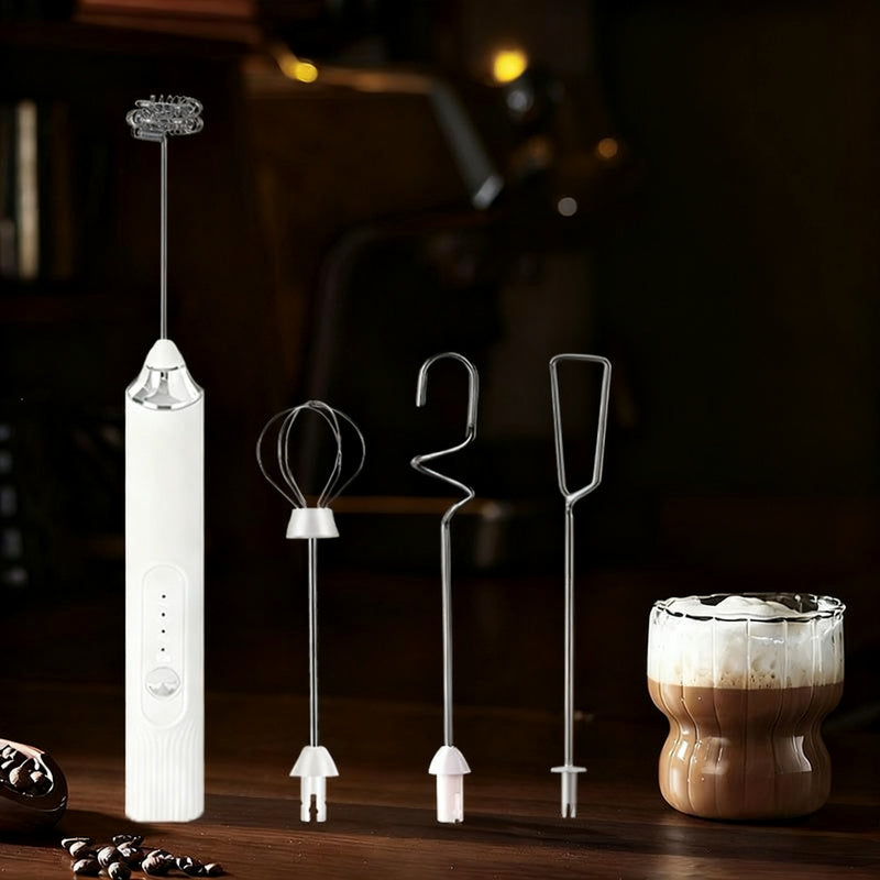 Electric Milk Frother and Accessories