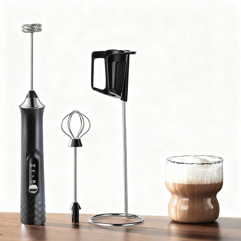 Electric Milk Frother and Accessories