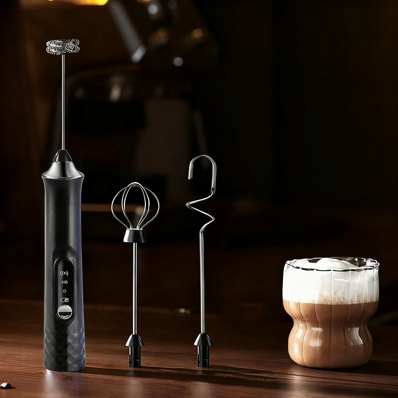 Electric Milk Frother and Accessories