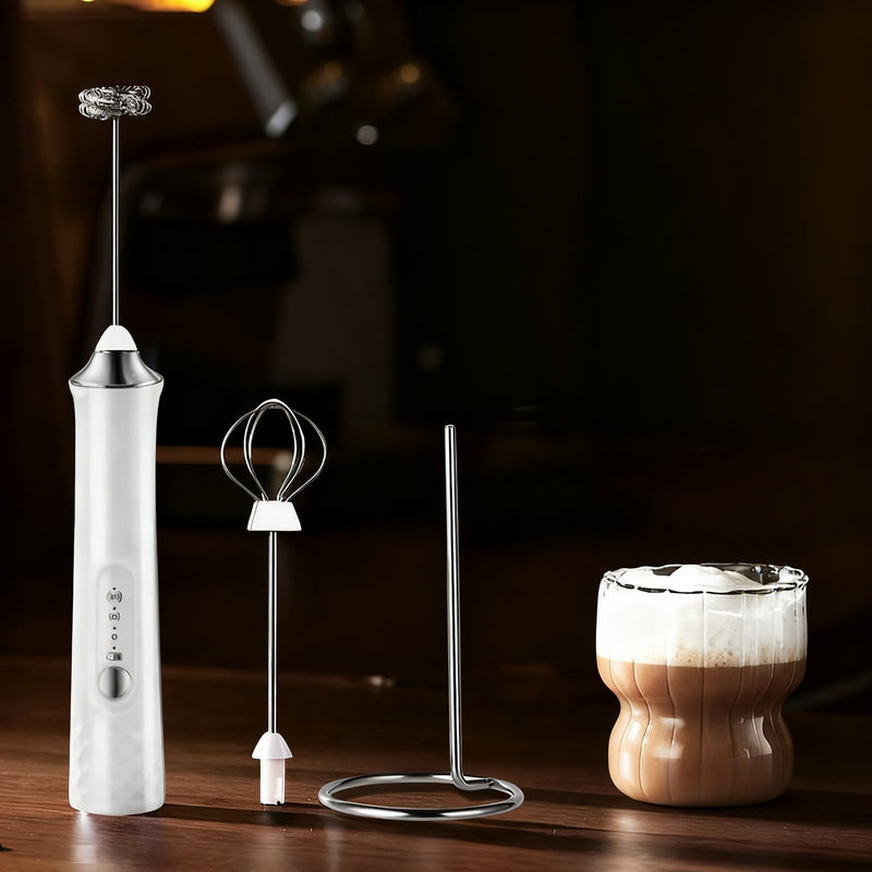 Electric Milk Frother and Accessories