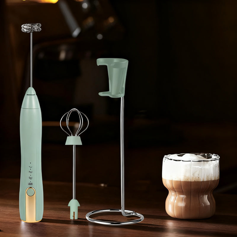 Electric Milk Frother and Accessories