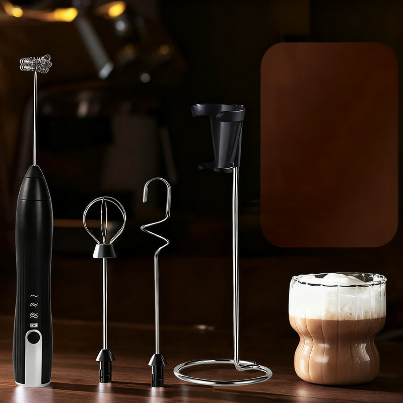 Electric Milk Frother and Accessories