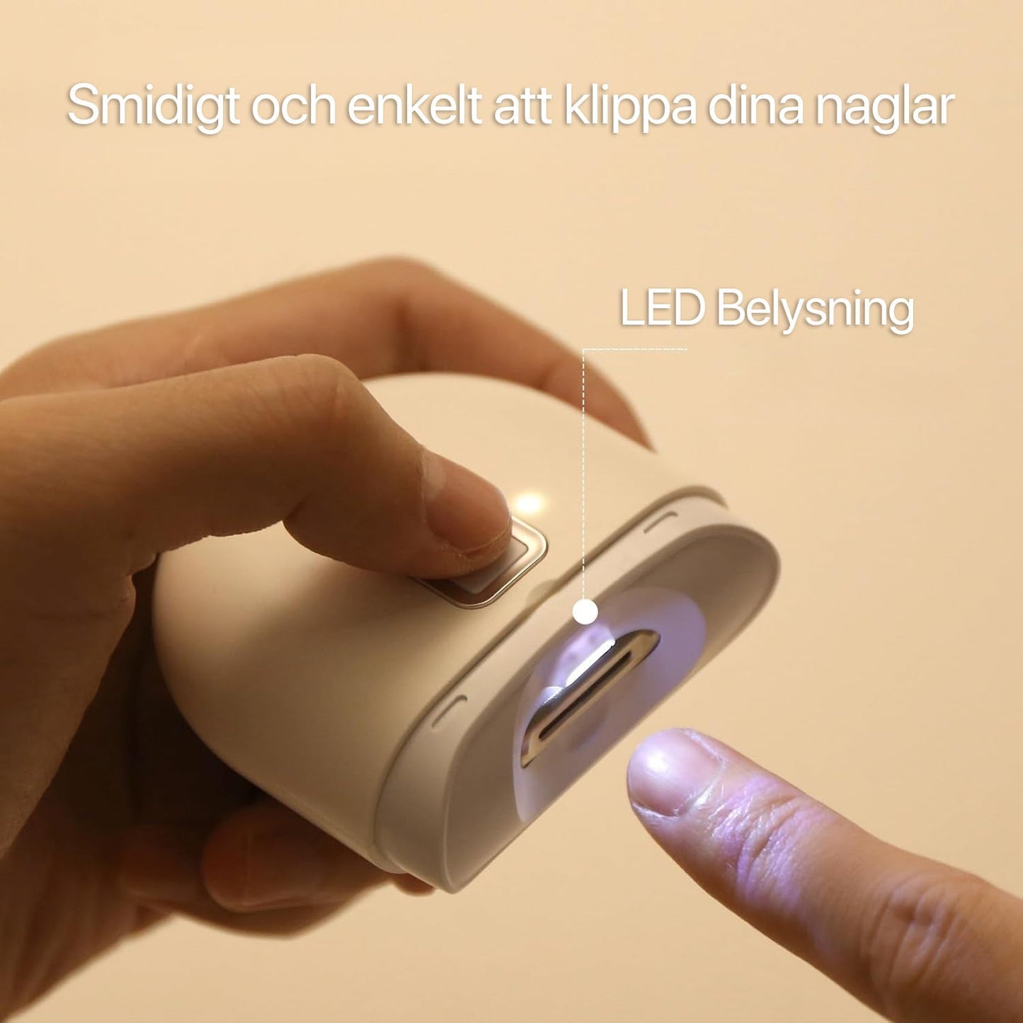 Electric Nail Clipper with LED Light