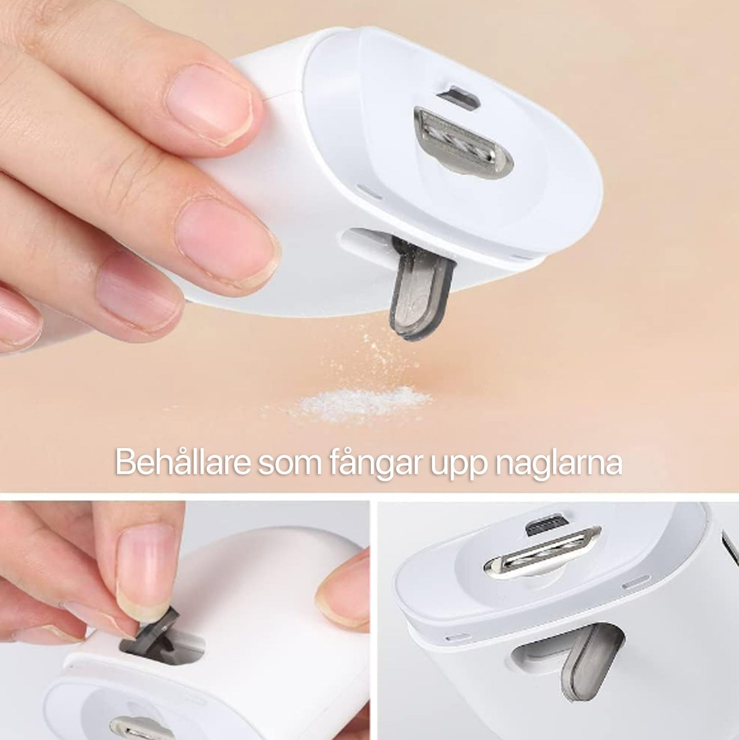Electric Nail Clipper with LED Light