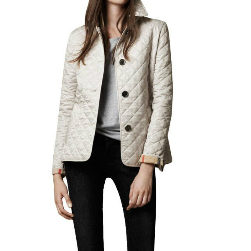 Elegant Buttoned Long Sleeve Jacket with Collar