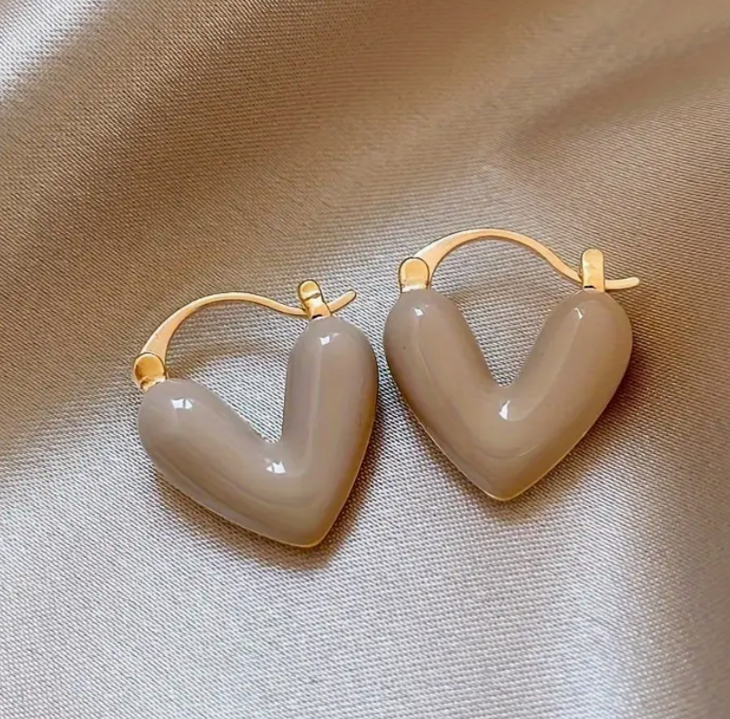Elegant Heart-Shaped Earrings