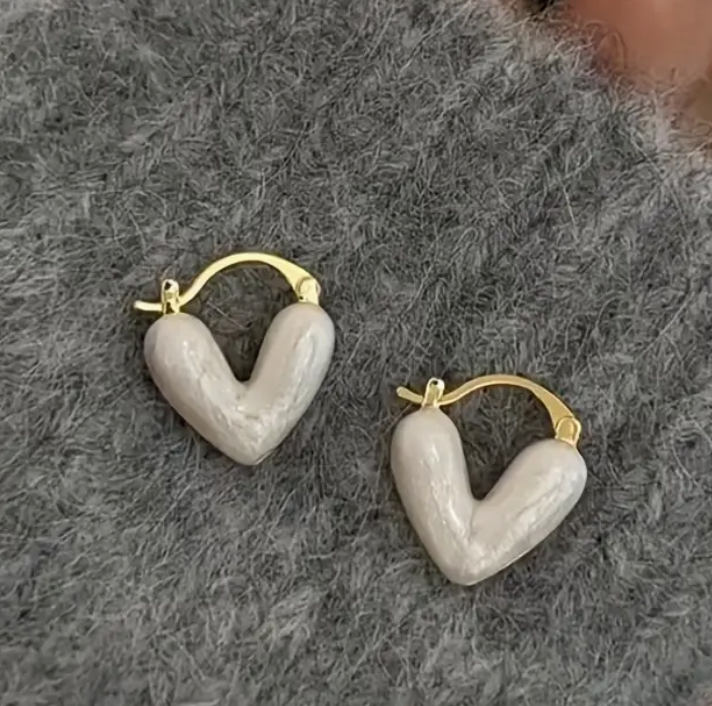 Elegant Heart-Shaped Earrings