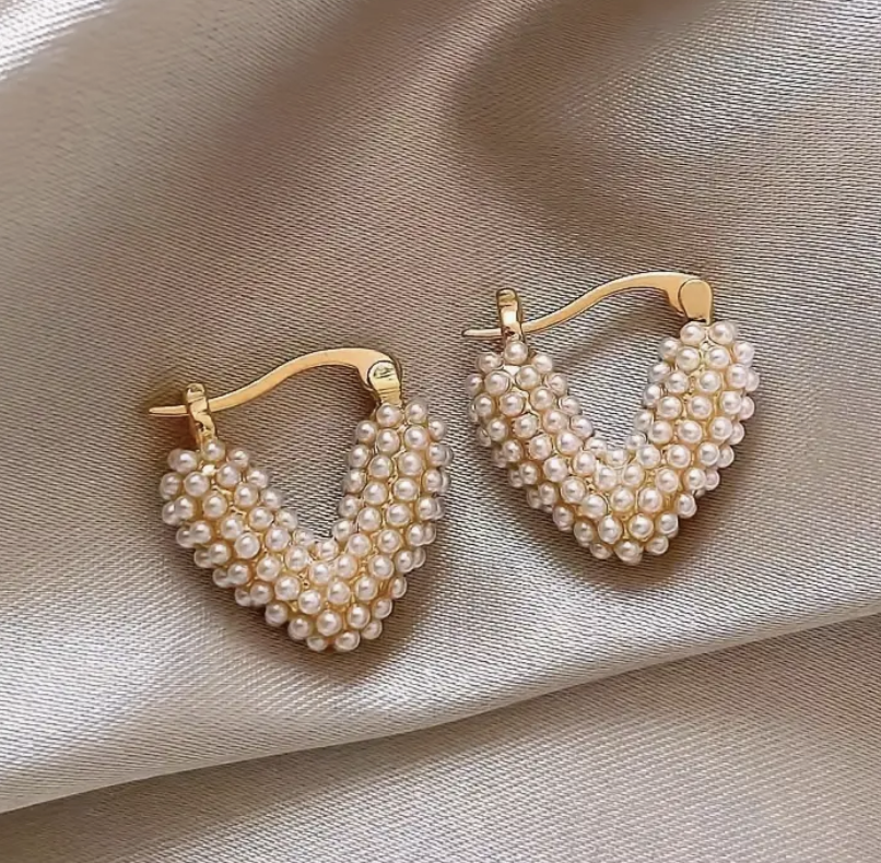 Elegant Heart-Shaped Earrings