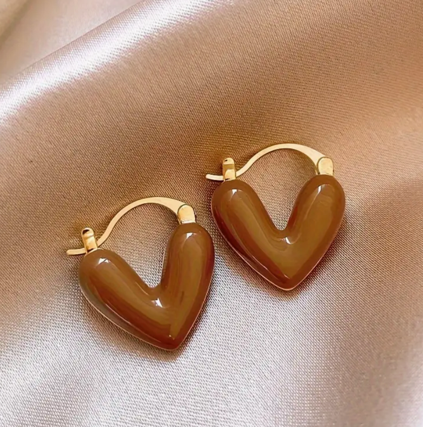Elegant Heart-Shaped Earrings