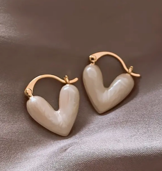 Elegant Heart-Shaped Earrings