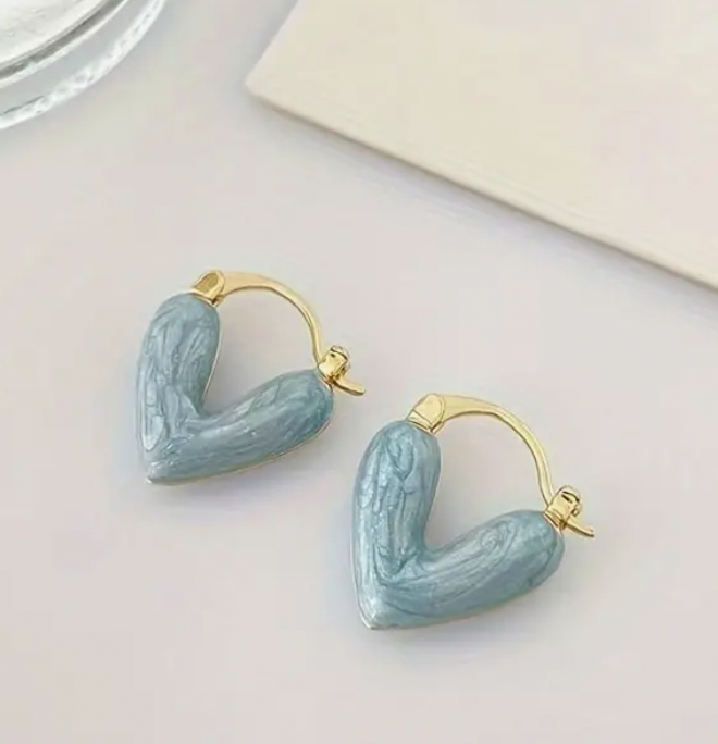 Elegant Heart-Shaped Earrings