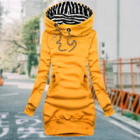 Elegant Hooded Long Sleeve Dress