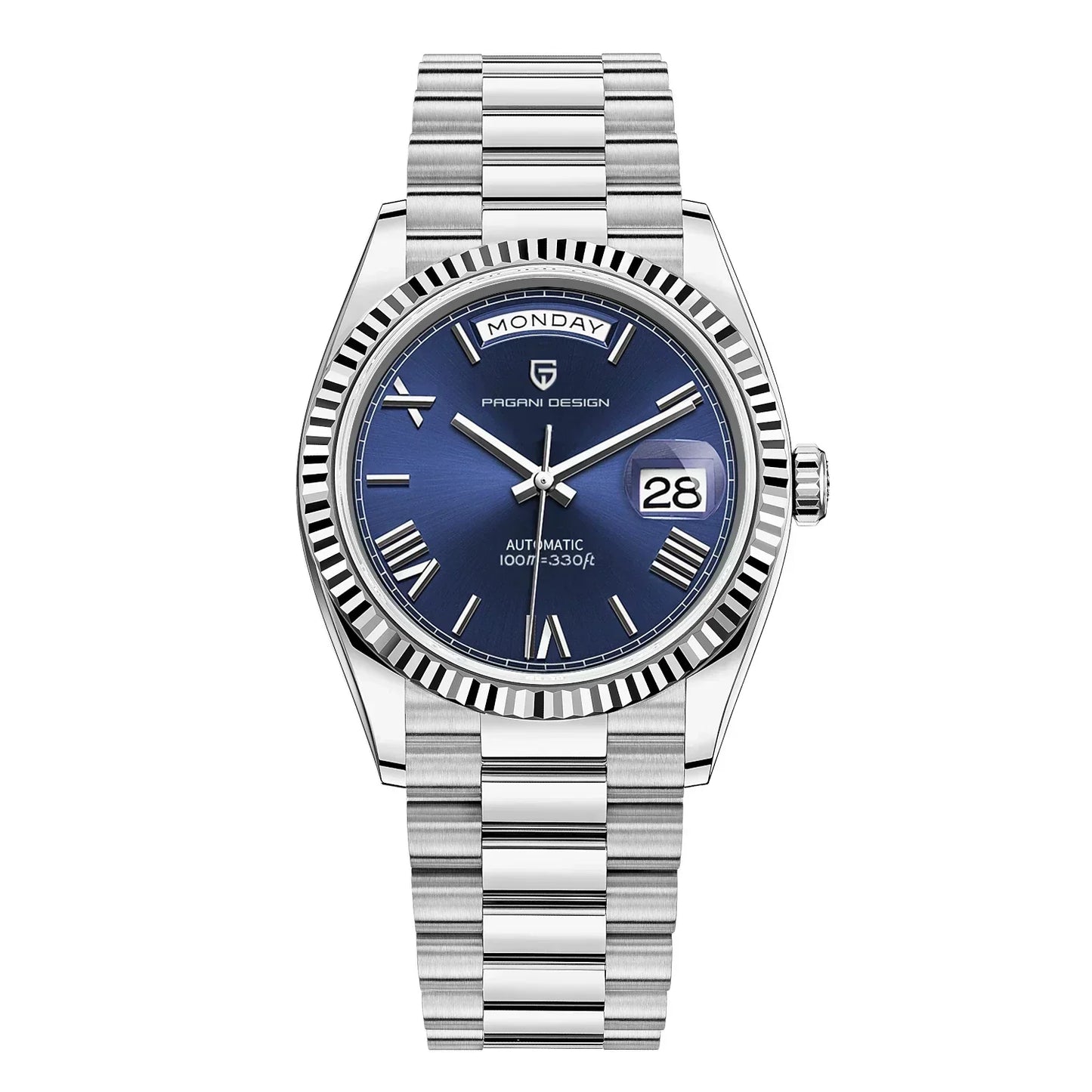 Elegant Men's Watch with Automatic Movement and Date Function