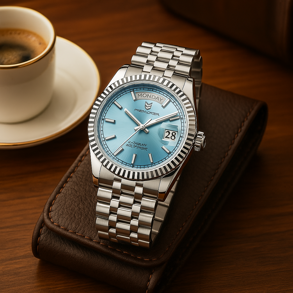 Elegant Men's Watch with Automatic Movement and Date Function