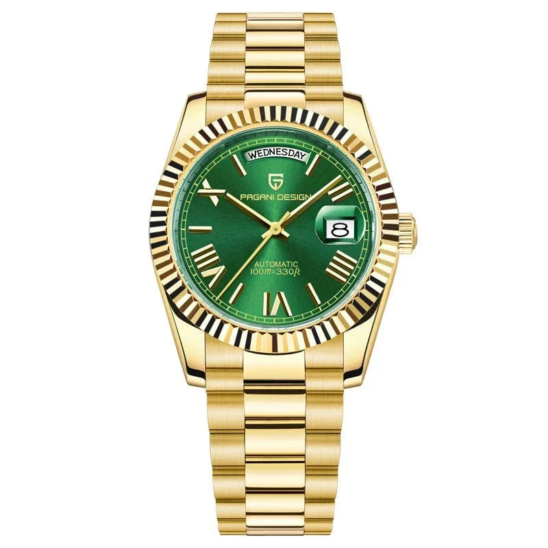 Elegant Men's Watch with Automatic Movement and Date Function