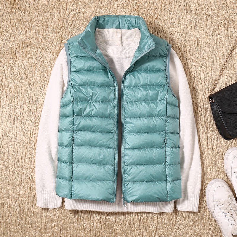 Elegant Sleeveless Warm Vest for Chilly Days