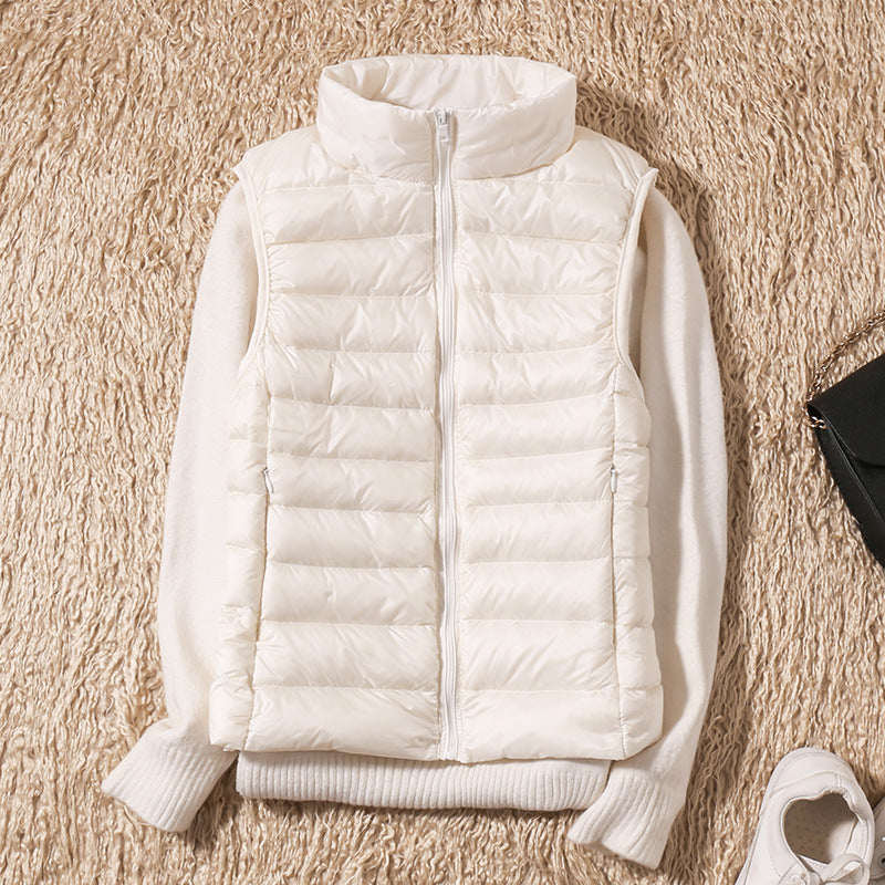 Elegant Sleeveless Warm Vest for Chilly Days