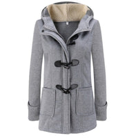 Chic Hooded Parka Jacket with Detachable Hood