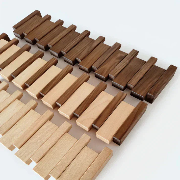 Elegant Wood Piano Style Coat Rack for Stylish Entryway