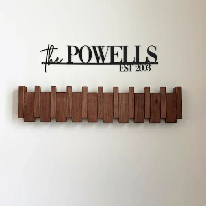 Elegant Wood Piano Style Coat Rack for Stylish Entryway