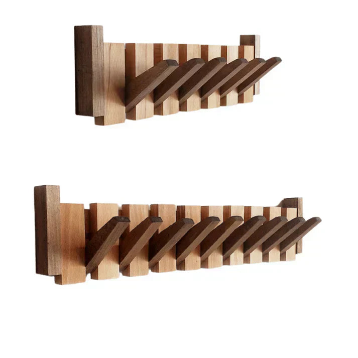 Elegant Wood Piano Style Coat Rack for Stylish Entryway