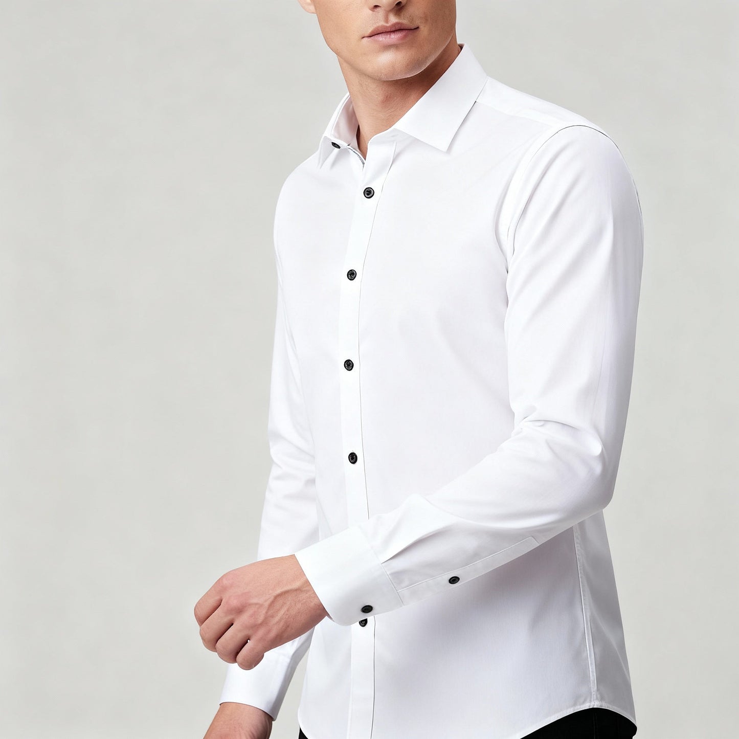 Image of Elijah | Men's Slim-Fit Button-Down Shirt