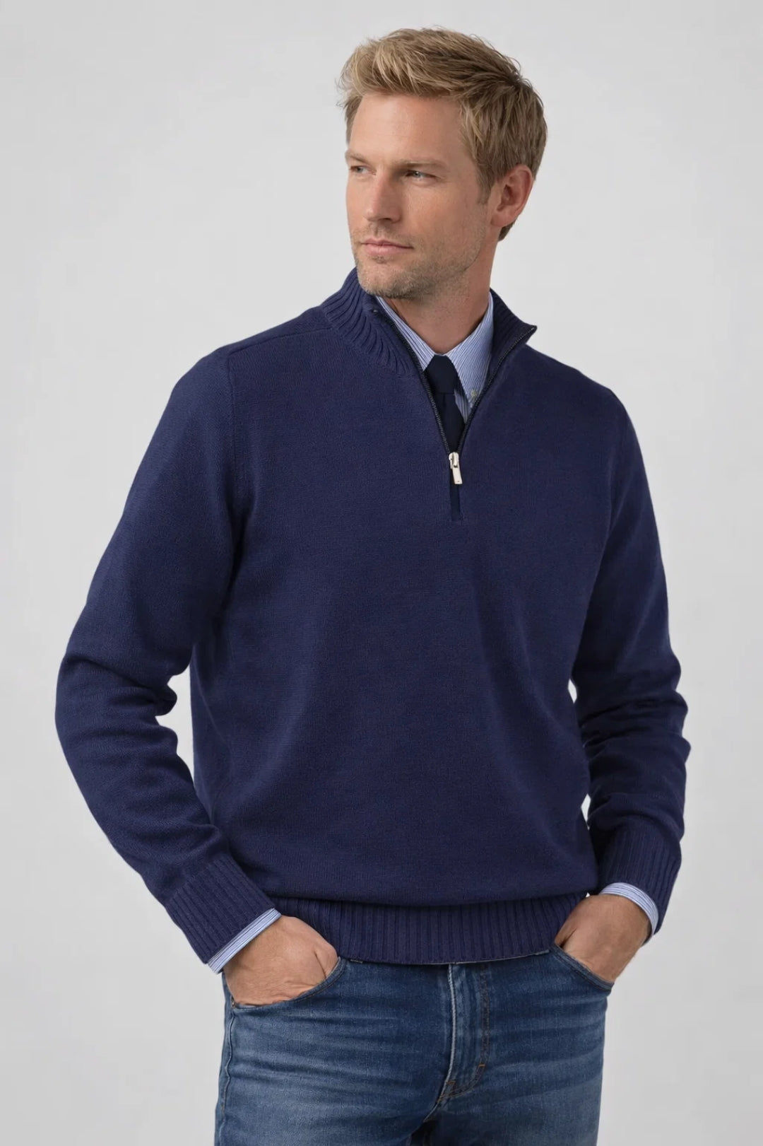 Image of Elmer | Men's Quarter-Zip Sweater