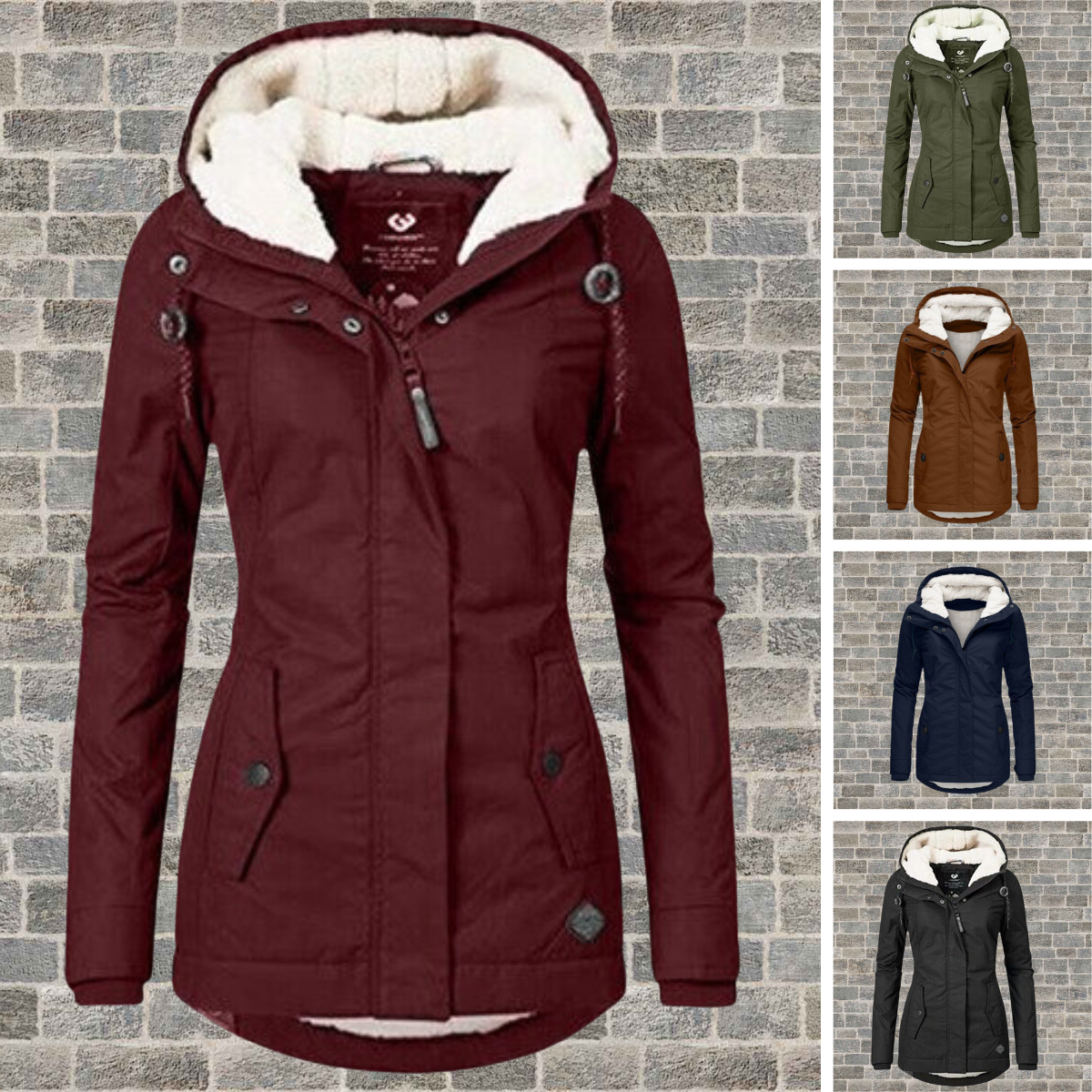 Elsie Belle | New Pleated Cotton Coat with Hood