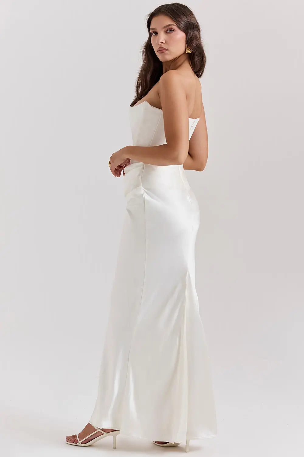 Image of Emily | Women's Strapless Bodycon Maxi Dress
