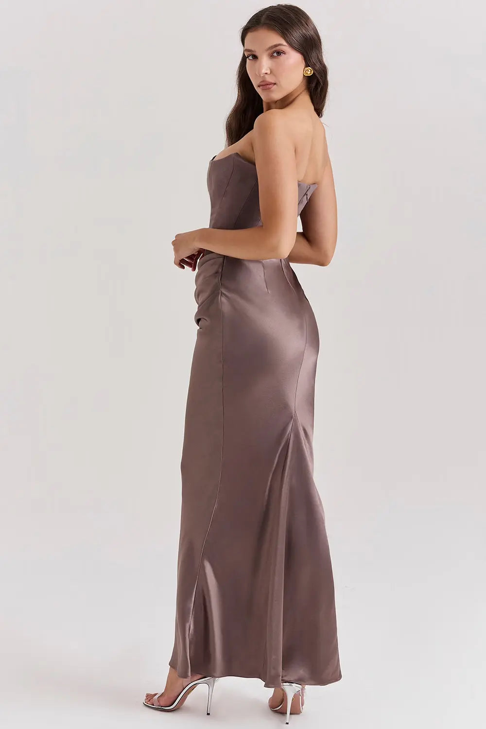 Image of Emily | Women's Strapless Bodycon Maxi Dress
