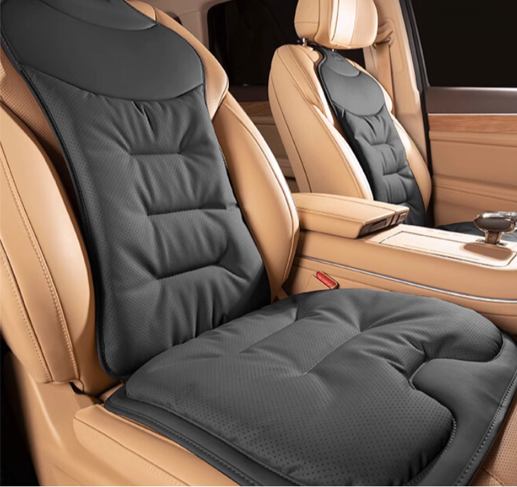 Ergonomic Car Seat Cushion with Lumbar Support – Breathable and Comfortable, Relieves Back Pain While Driving