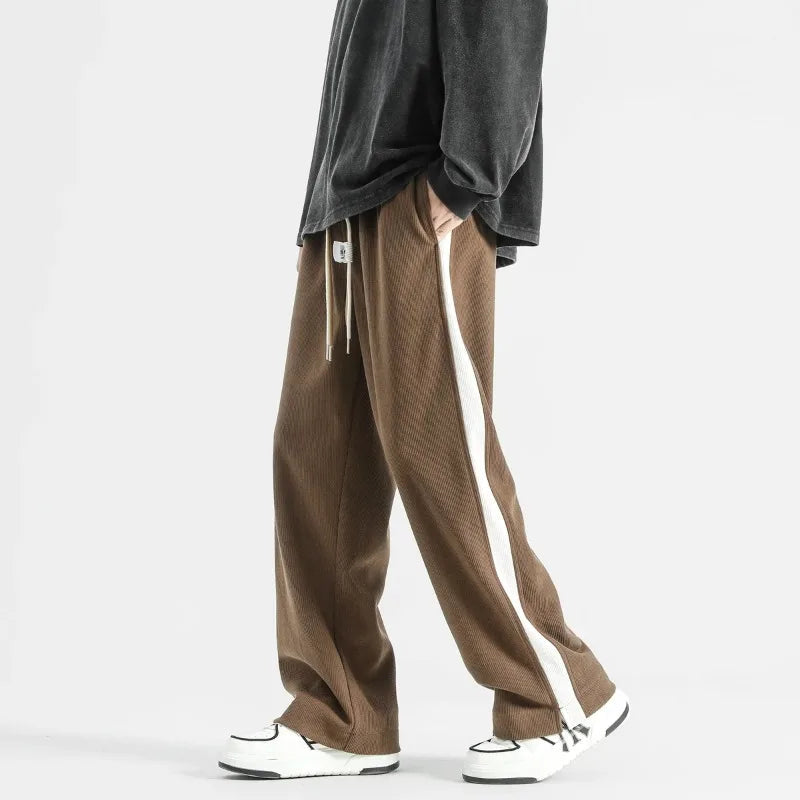 Image of Eric | Unisex Loose-Fit Textured Sweatpants