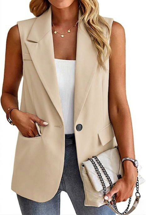Esme | Women's Sleeveless Blazer Vest - Image 1