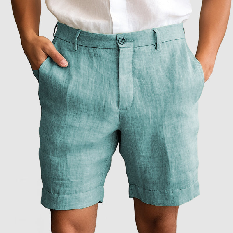 Image of Eugene | Men's Cuffed Dress Shorts