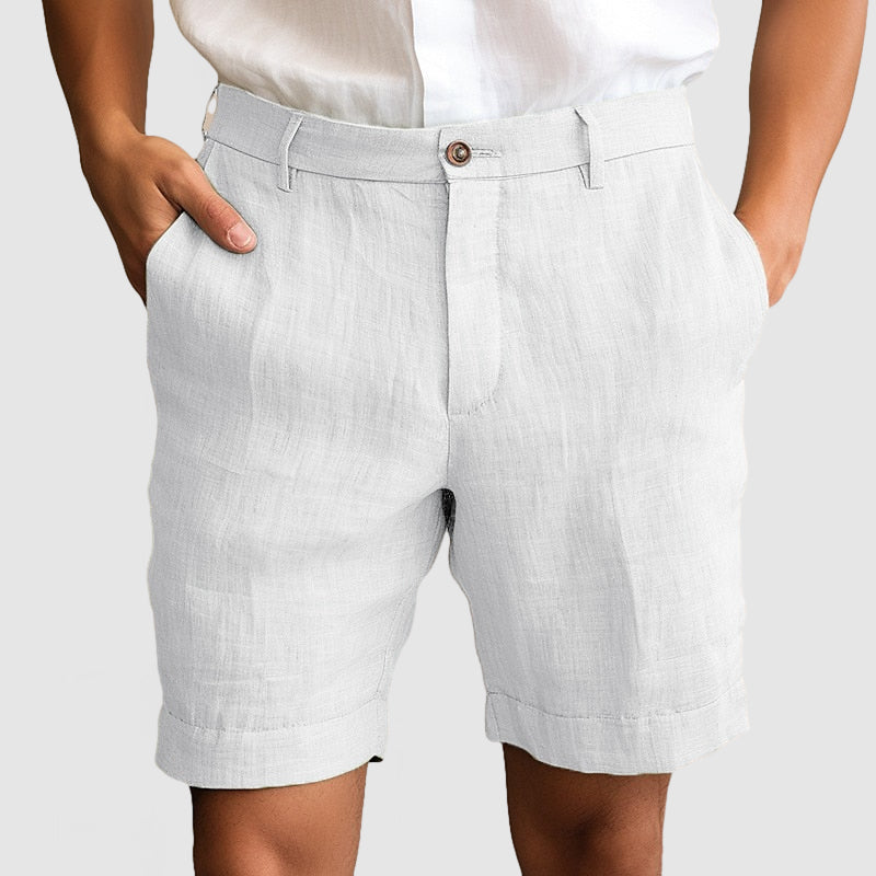 Image of Eugene | Men's Cuffed Dress Shorts