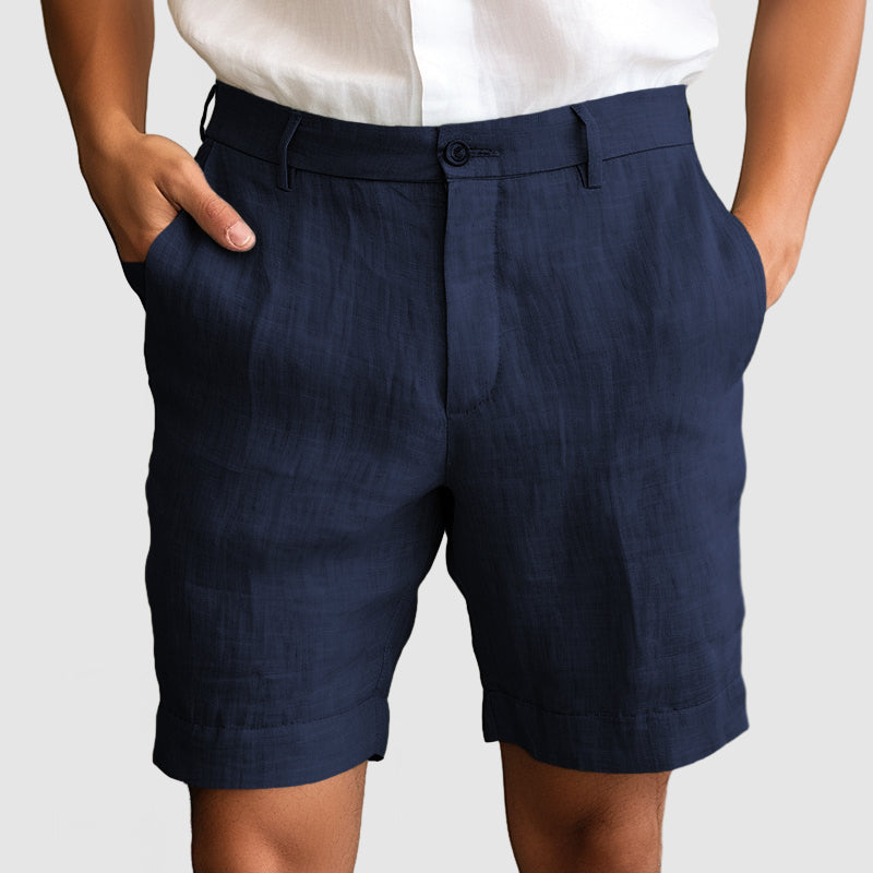 Image of Eugene | Men's Cuffed Dress Shorts