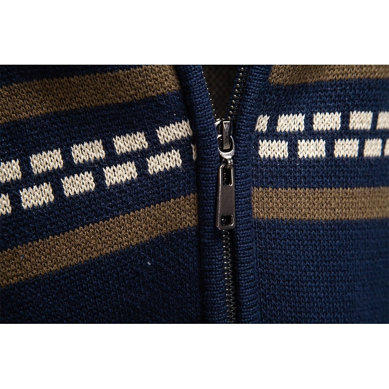Fair Isle Zip-Up Christmas Cardigan
