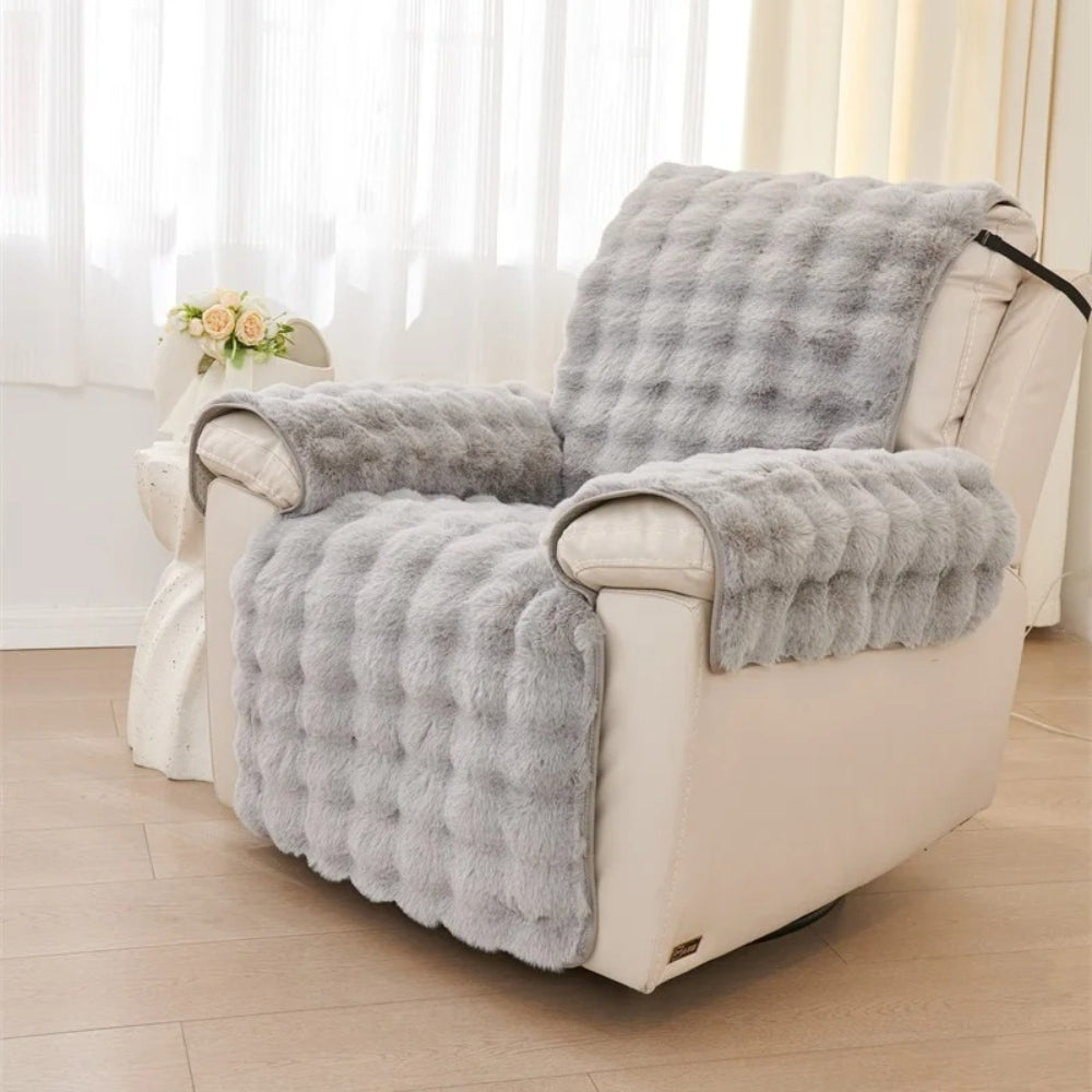 Faux Fur Recliner Sofa Cover