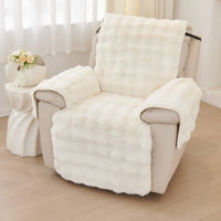 Faux Fur Recliner Sofa Cover