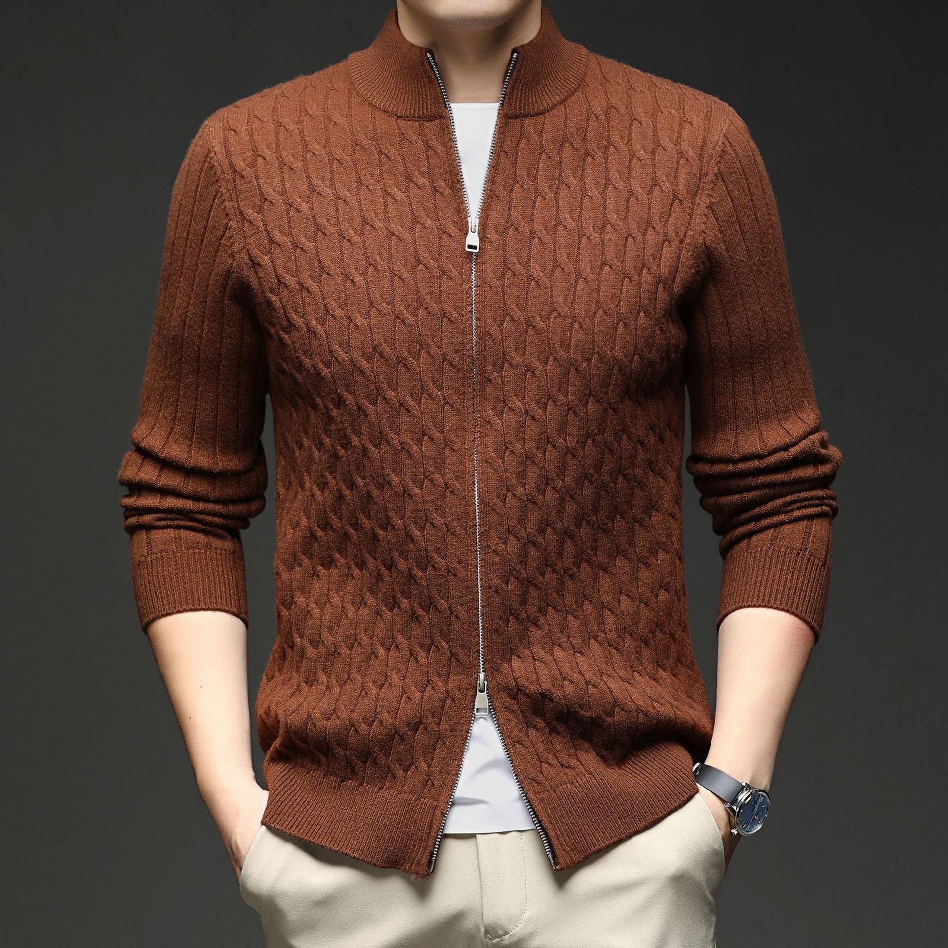 Image of Felix | Men's Full-Zip Cardigan