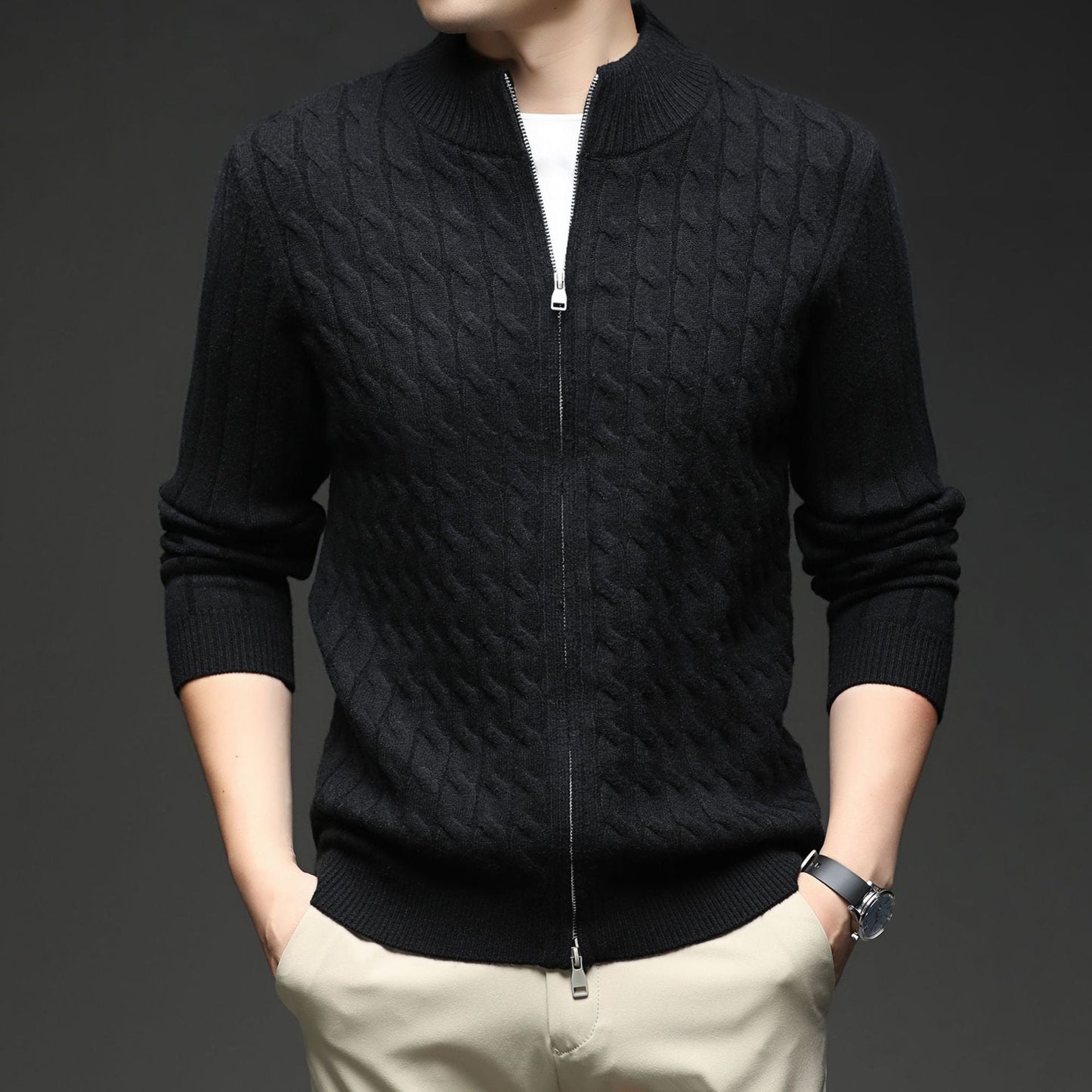 Image of Felix | Men's Full-Zip Cardigan