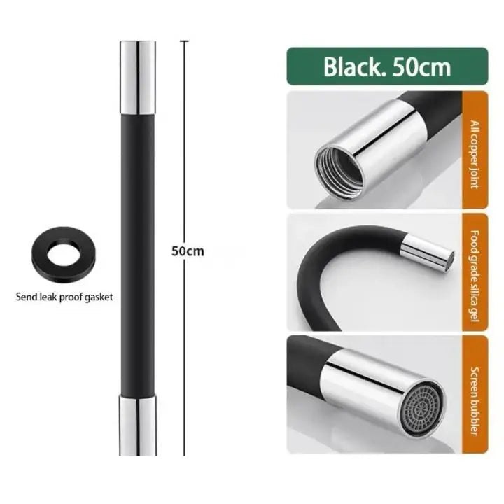Flexible 360° Swivel Water-Saving Faucet Extension