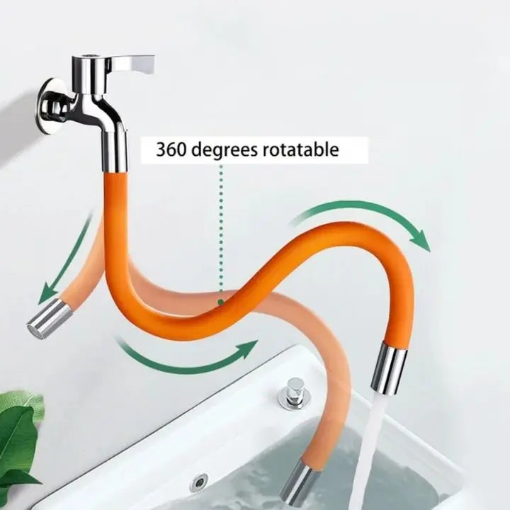 Flexible 360° Swivel Water-Saving Faucet Extension