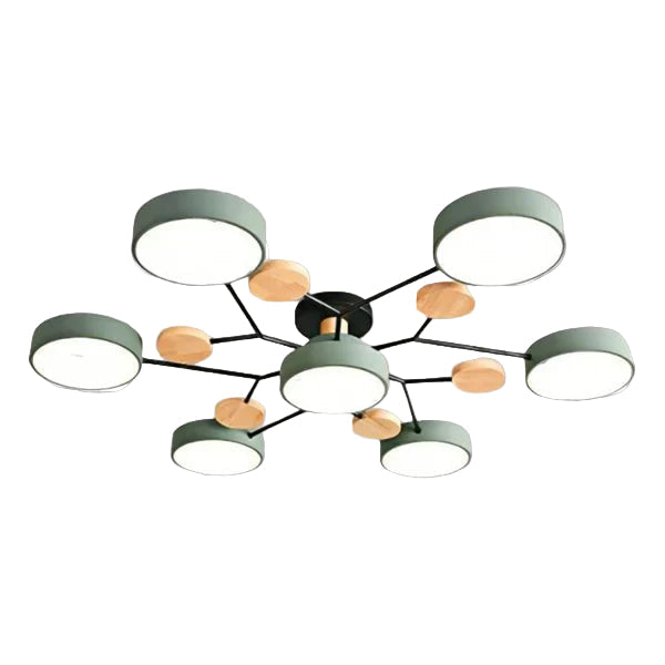 Flexible LED Ceiling Light with Adjustable Arms and Dimmable Function