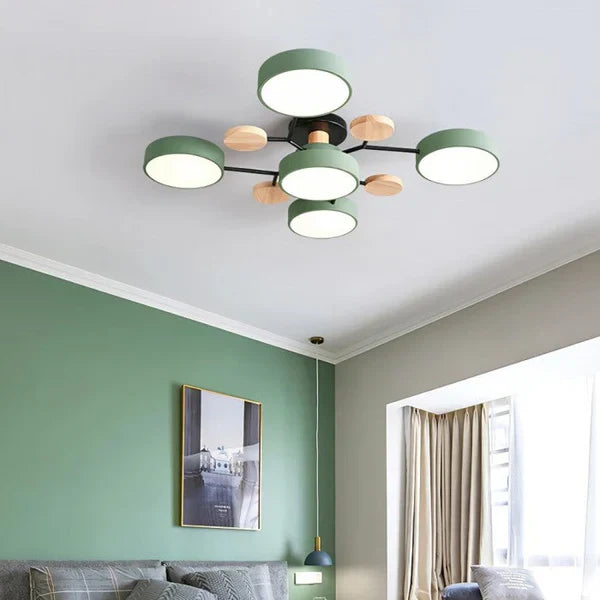 Flexible LED Ceiling Light with Adjustable Arms and Dimmable Function
