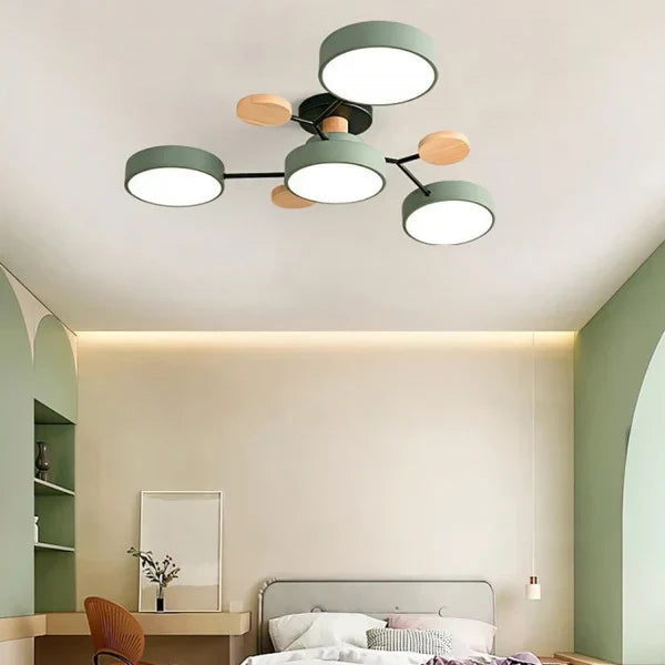 Flexible LED Ceiling Light with Adjustable Arms and Dimmable Function
