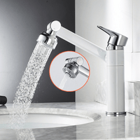 FLEXISPOUT - Flexible 360° tap with spray function for washbasins